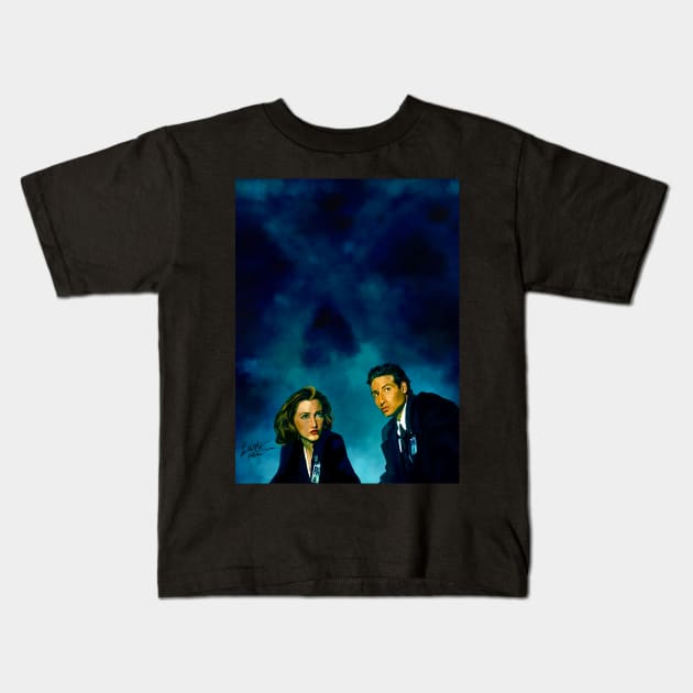 The Truth Is Out There Kids T-Shirt by Art Of Lunatik